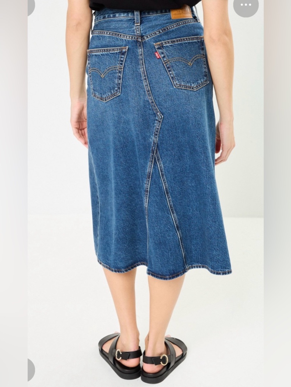 Levi’s Falda A-Line Decon Denim Skirt Size 34 - Picture 2 of 12